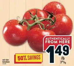 Marché Adonis Red vine tomatoes offer