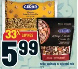 Marché Adonis Cedar walnuts or oriental mix offer