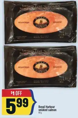 Marché Adonis Royal Harbour smoked salmon offer