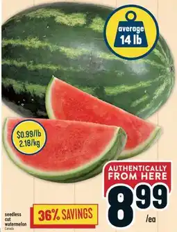 Marché Adonis Seedless cut watermelon offer