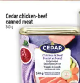 Marché Adonis Cedar chicken-beef canned meat offer