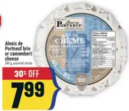 Marché Adonis Alexis de Portneuf brie or camembert cheese offer