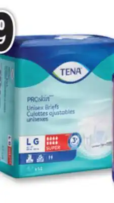 Familiprix TENA briefs, selected products offer