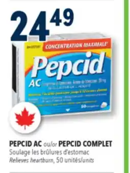 Familiprix Pepcid AC maximum strength acid controller tablets 50un offer