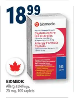 Familiprix BIOMEDIC, Allergy, 25 mg, 100 caplets offer