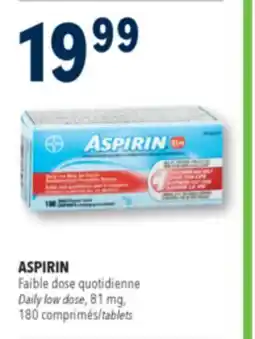 Familiprix ASPIRIN Daily low dose, 81mg, 180 tablets offer