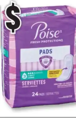 Familiprix POISE Pads selected sizes offer