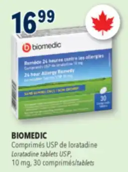 Familiprix Biomedic non-drowsy 24 hour allergy remedy tablets 30un offer