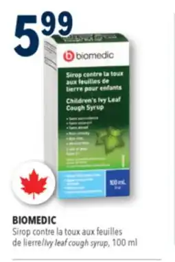 Familiprix Biomedic children's ivy leaf cough syrup 100ml offer