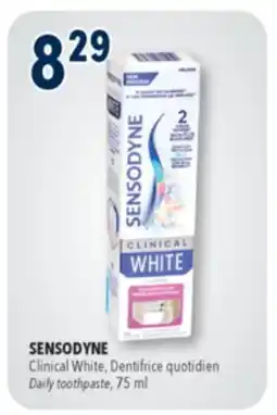 Familiprix SENSODYNE Clinical White, Dentifrice quotidien Daily toothpaste offer