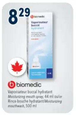 Familiprix BIOMEDIC Moisturizing mouth spray, 44ml or Moisturizing mouthwash, 500ml offer