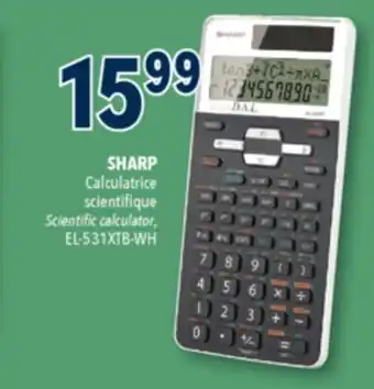 Familiprix SHARP Scientific calculator, EL-531XTB-WH offer