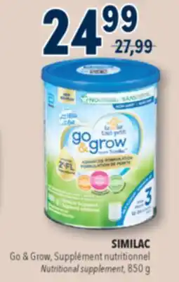 Familiprix Similac Go & Grow milk flavour advanced formulation Step 3 - 850g offer