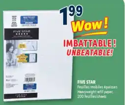 Familiprix FIVE STAR, Heavyweight refill paper offer
