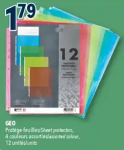 Familiprix GEO Sheet protectors, 4 assorted colour, 12units offer