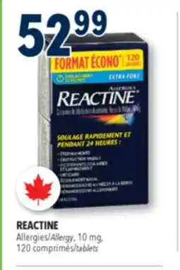 Familiprix REACTINE, Allergy, 10 mg, 120 tablets offer