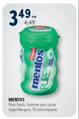Familiprix MENTOS Pure Fresh Sugar-free gum, 50 pieces offer