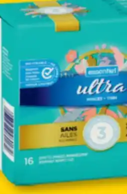 Familiprix Essentiel ultra thin long pads no wings 16un offer