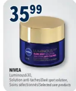 Familiprix NIVEA Luminous630, Dark spot solution, Selected care products offer