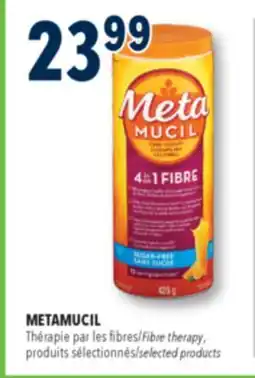 Familiprix Metamucil 3 in 1 Multihealth fiber 75% less sugar orange flavour powder 425g offer