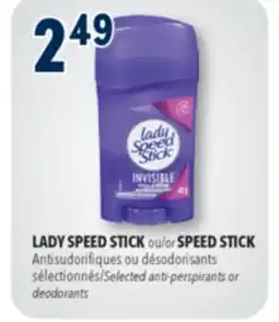 Familiprix LADY SPEED STICK, Selected …anti-perspirants or deodorants offer