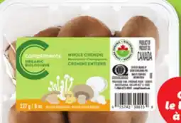 IGA COMPLIMENTS CREMINI MUSHROOMS offer