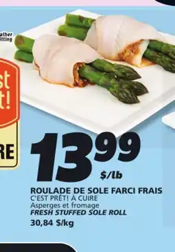 IGA C'EST PRÊT! À CUIRE FRESH STUFFED SOLE ROLL offer