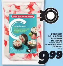 IGA COMPLIMENTS CRAB-FLAVOURED SEAFOOD offer