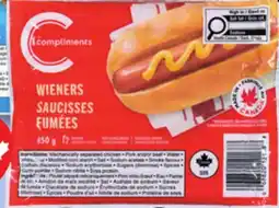 IGA COMPLIMENTS WIENERS offer