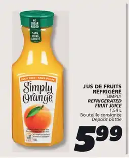 IGA SIMPLY REFRIGERATED FRUIT JUICE offer