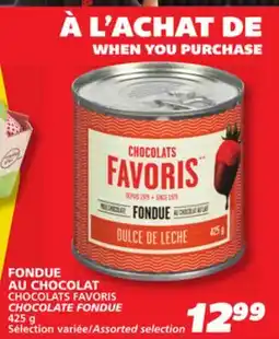 IGA CHOCOLATS FAVORIS CHOCOLATE FONDUE offer