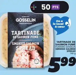IGA FUMOIRS GOSSELIN SMOKED SALMON SPREAD offer