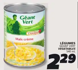 IGA GÉANT VERT VEGETABLES offer