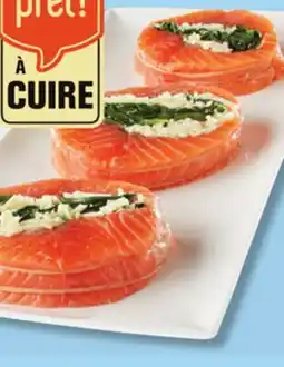 IGA FRESH STUFFED ATLANTIC SALMON ROLL OR TOURNEDOS offer