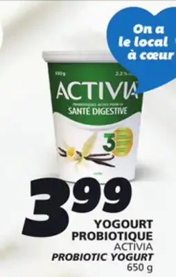 IGA ACTIVIA PROBIOTIC YOGURT offer