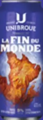 IGA UNIBROUE LA FIN DU MONDE BEER offer