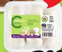 IGA COMPLIMENTS ORGANIC WHOLE WHITE MUSHROOMS offer
