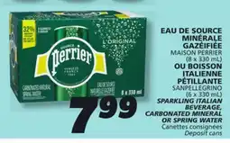 IGA MAISON PERRIER CARBONATED MINERAL OR SPRING WATER offer
