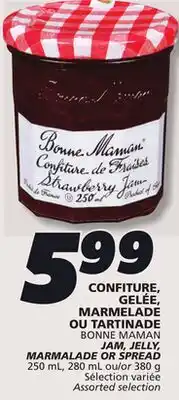 IGA BONNE MAMAN JAM, JELLY, MARMALADE OR SPREAD offer