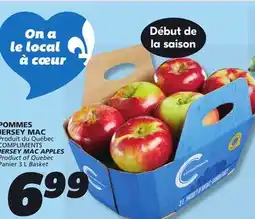 IGA COMPLIMENTS JERSEY MAC APPLES offer
