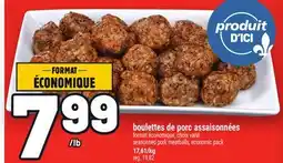Metro BOULETTES DE PORC ASSAISONNÉES | SEASONNED PORK MEATBALLS offer