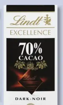 IGA LINDT EXCELLENCE CHOCOLATE offer
