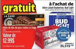 Metro BIÈRE LABATT BUDWEISER, BUD LIGHT | BEER offer