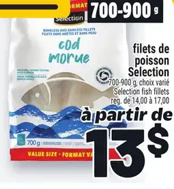 Metro FILETS DE POISSON SELECTION | SELECTION FISH FILLETS offer