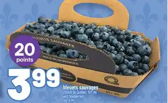 Metro BLEUETS SAUVAGES | WILD BLUEBERRIES offer