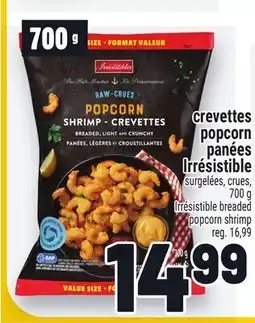 Metro CREVETTES POPCORN PANÉES IRRÉSISTIBLE | BREADED POPCORN SHRIMP POPCORN offer