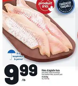 Metro FILETS D'AIGLEFIN FRAIS | FRESH HADDOCK FILLETS offer