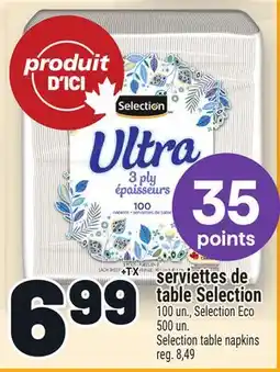 Metro SERVIETTES DE TABLE SELECTION | SELECTION TABLE NAPKINS offer
