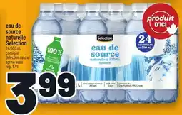 Metro EAU DE SOURCE NATURELLE SELECTION | SELECTION NATURAL SPRING WATER offer