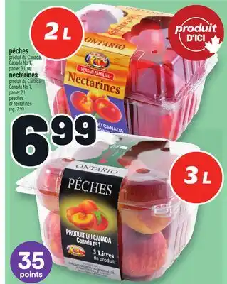 Metro PÊCHES OU NECTARINES offer